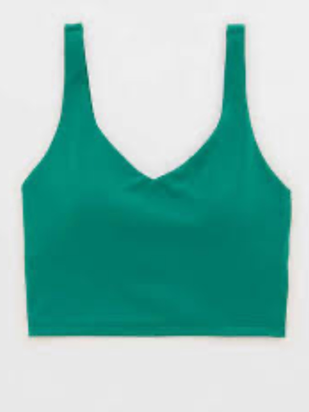 Aerie OFFLINE teal green real me crop tank top size M